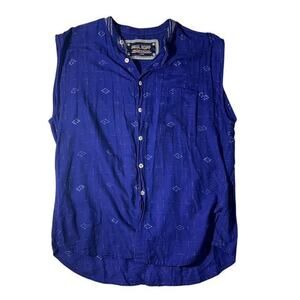 PAUL ROPP HIGH END BOHEMIAN STYLE RESORT WEAR MEN'S SHIRT SIZE LARGE 100% COTTON
